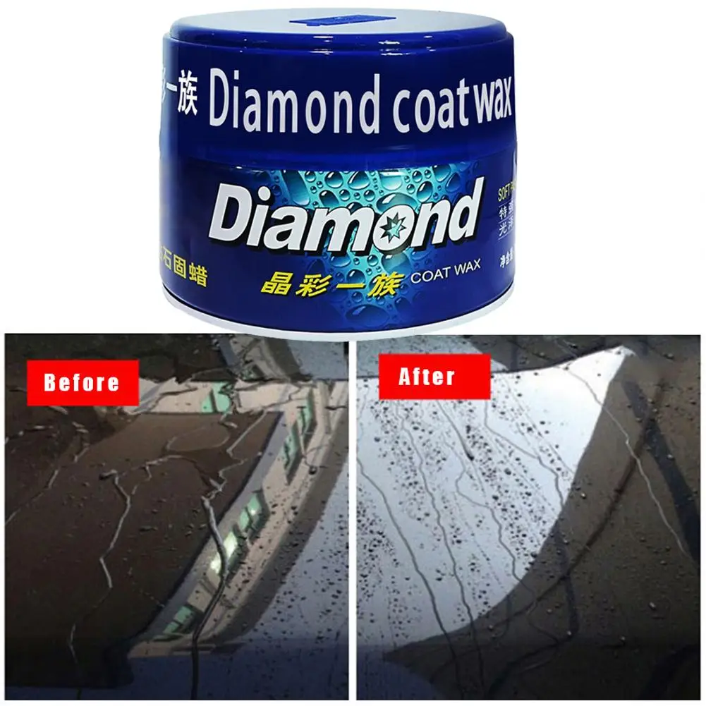 Carnauba Car Wax 300g Crystal Hard Wax Crystal Plating Set Hard Glossy Paint Care Coating Tiny Scratch Repair car wax