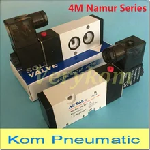 Airtac Намюр Электромагнитные клапаны 1/4 ''bsp 1/" 3/8" 1/" 5 способ 5/2 пластина клапана 4M210-08B 4M310-10B 4M410-15 4M110-06 4M220-08