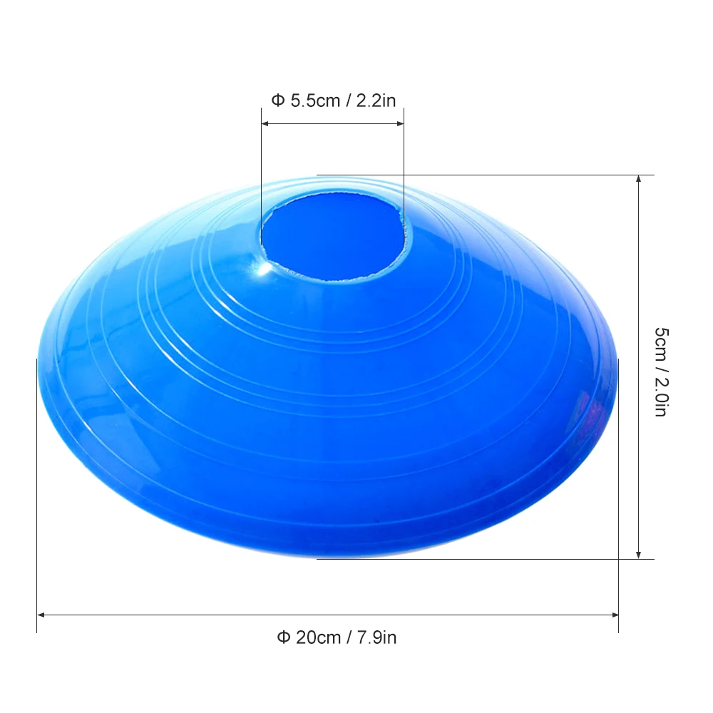 10 шт. Футбол Обучение препятствие круглые конусы Маркер Диски спортивное оборудование для фитнес тренировка выносливости команды