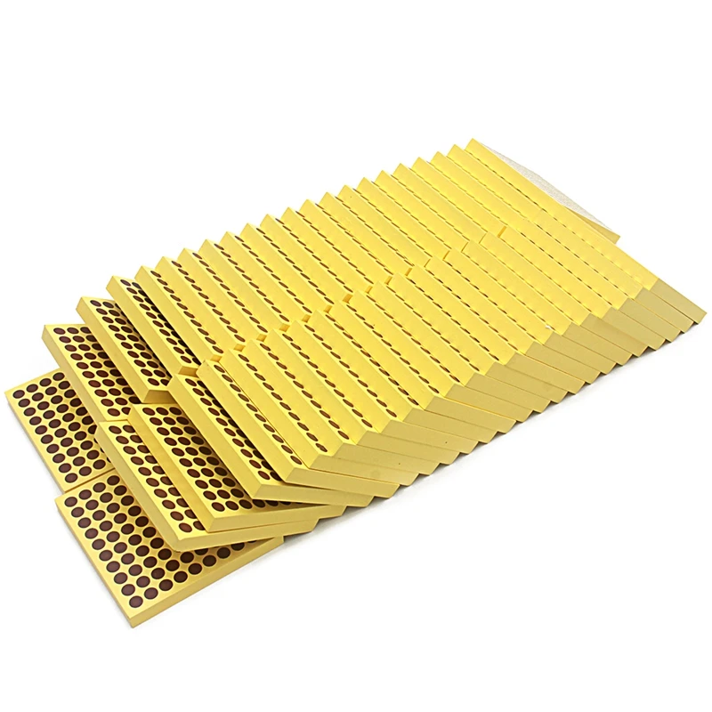 Montessori Kids Toy Baby Wood 45Pcs Wooden Hundred Squares Early Learning Educational Preschool Training Toys