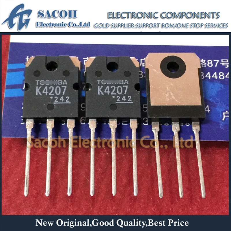 New Original 10PCS/Lot 2SK4207 K4207 4207 TO-3P 13A 900V Power MOSFET Transistor | Электроника