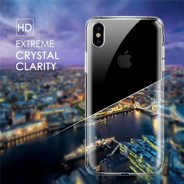 100 шт./лот 0 5 мм Кристальный гелевый Чехол для Iphone X 8 7 S8 plus Samsung S7 ультра тонкие