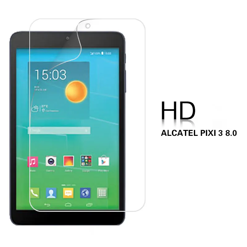 Прозрачный глянцевый HD и пленка матовая для ALCATEL OneTouch Pixi 3 8 "4 3G 7" плёнки спереди ЖК дисплей экран Защитная крышка + Ткань для очистки