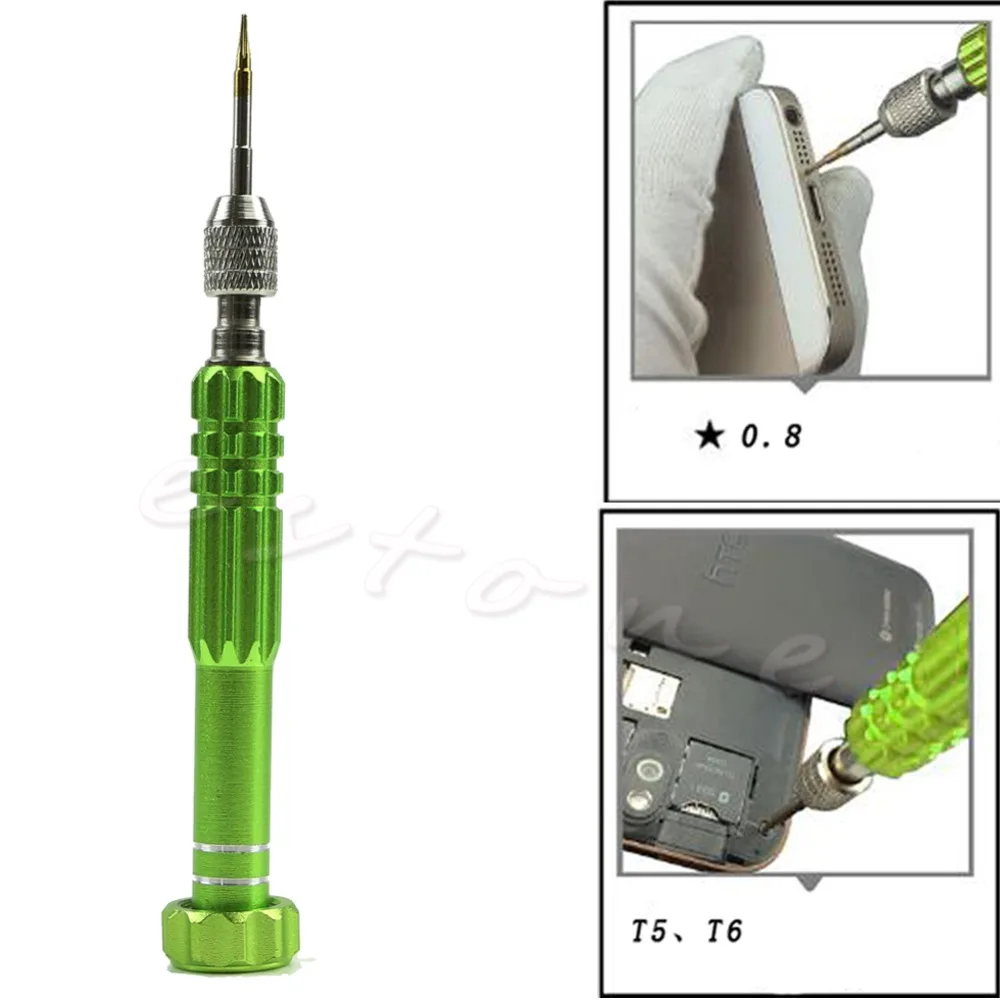 Комплект отверток 5 в 1 Pentalobe для ремонта iphone 6G 5/5S/5C 4/4S Samsung Nokia|screwdriver set case|screwdriver