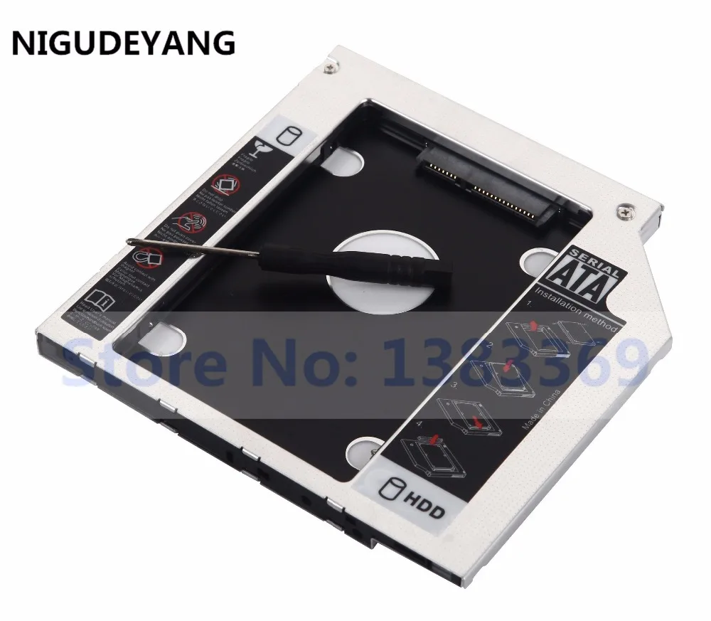 NIGUDEYANG 9 5 мм 2nd SATA HDD SSD IDE/SATA Caddy лоток адаптер для ноутбука Dell Inspiron 15R 5521 5537 15 3521 3537|ssd