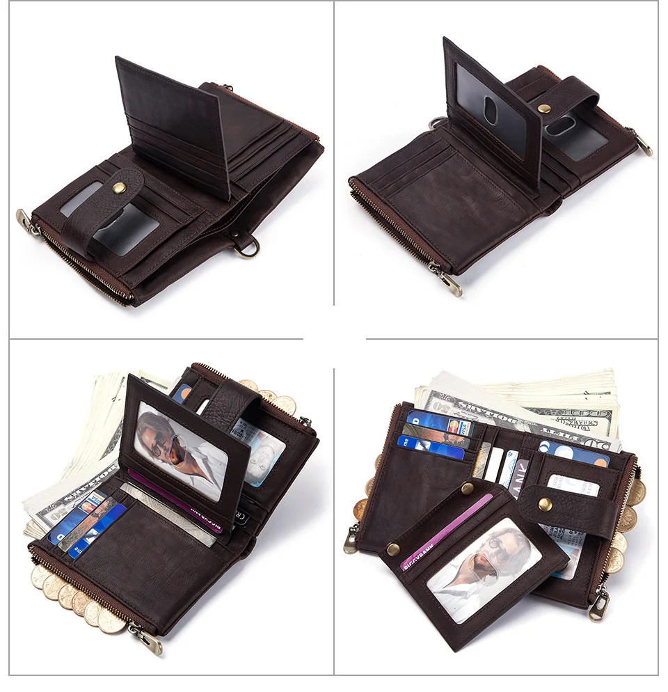 de Cavalo Louco Saco de RFID Purse