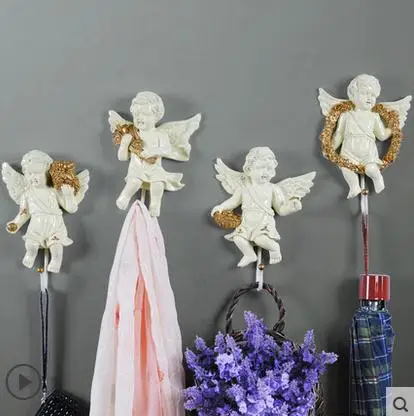 Европейский ангел, креативный декоративный крючок, предметы для украшения стен