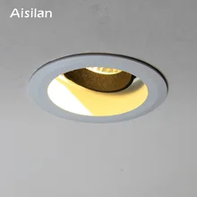 Aisilan скандинавский светодиодный встраиваемый светильник Современный встроенный точечный свет 30 градусов Регулируемый глубоко для коридора фойе кухня спальня