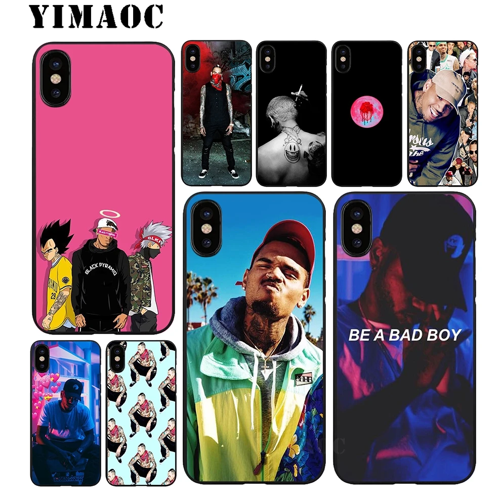 YIMAOC Chris коричневый hih pop cool Мягкий силиконовый чехол для iPhone 11 Pro Xr Xs Max X или 10 8 7 6 6S