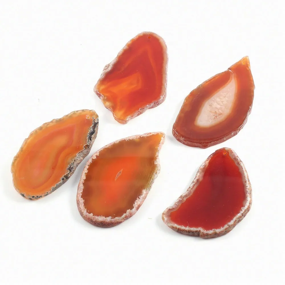 

Natural Stone Pendant Red Agates Necklace Pendants Charms for Jewelry Making Necklaces DIY