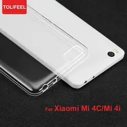 Tolifeel Чехол Для Сяо Mi 4c чехол мягкий силиконовый прозрачный ТПУ задняя крышка для сяо Mi 4i крышка Caso