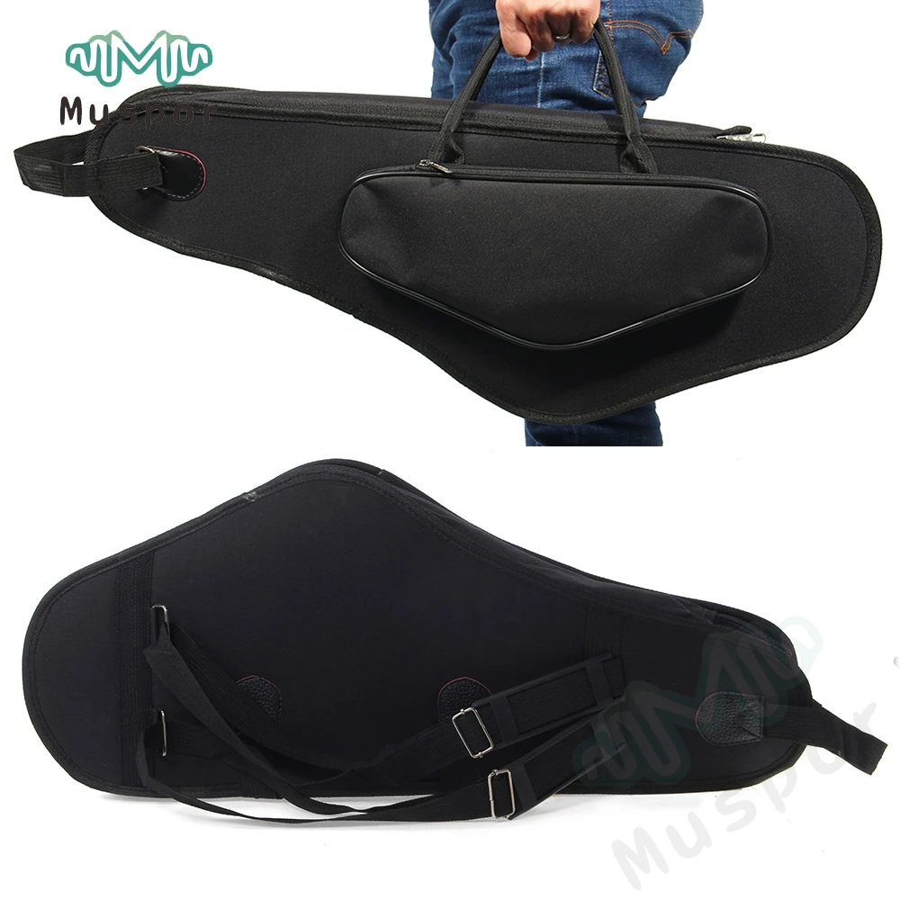 

Durable Foam Padded Alto Saxophone Sax Gig Bag Nylon Sax Lightweight Case Black