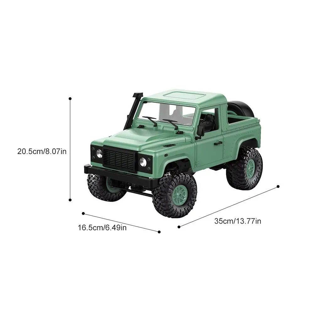 MN 90 1/12 2 4G 4WD RC АВТОМОБИЛЬ W/передний светодиодный светильник корпус багажник на