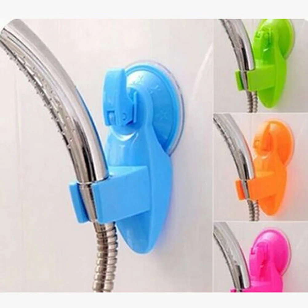 

Bathroom Strong Attachable Shower Head Holder Movable Bracket Powerful Suction Shower Seat Chuck Holder