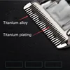 professional hair clipper rechargeable trimmer lithium battery Titanium alloy blade cutter adjustable comb Fine-tuning 100-240V ► Photo 3/6