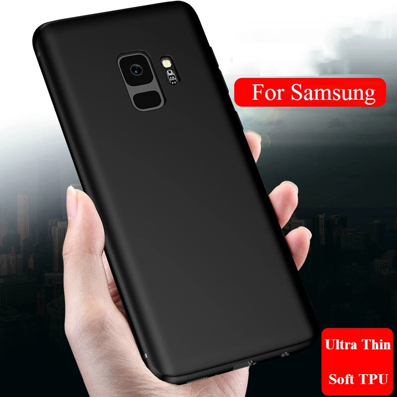 Matte Soft TPU Case For Samsung Galaxy S8 S7 Note 9 Edge S9 Plus Frosted Ultra Silicon Phone Cover | Мобильные телефоны и