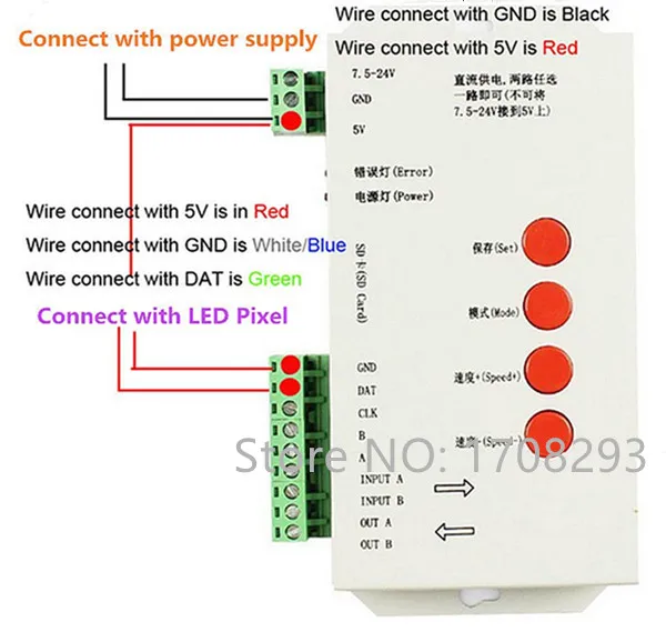 Пиксельные модули WS2811 светодиодные постоянный ток 5 в 12 мм вход IP67 RGB цифровые