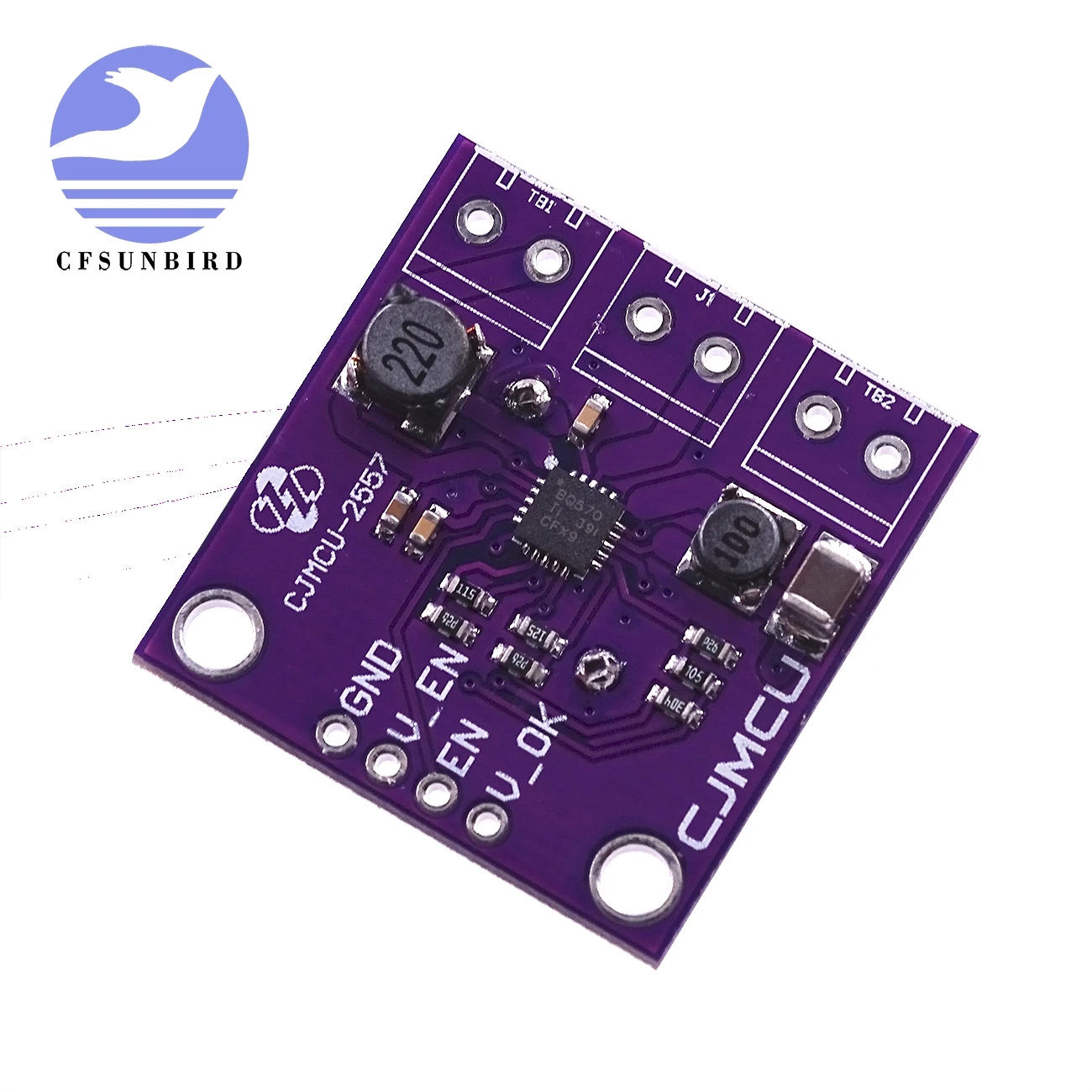 

BQ25570 nano power boost converter of solar energy collector