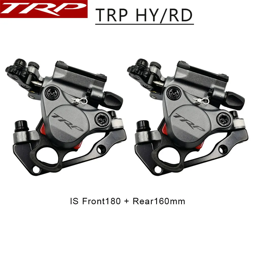 TRP HY/RD Hydraulic Road,CX Bike Disc Brake Gray Front180+Rear160mm w/Rotors 