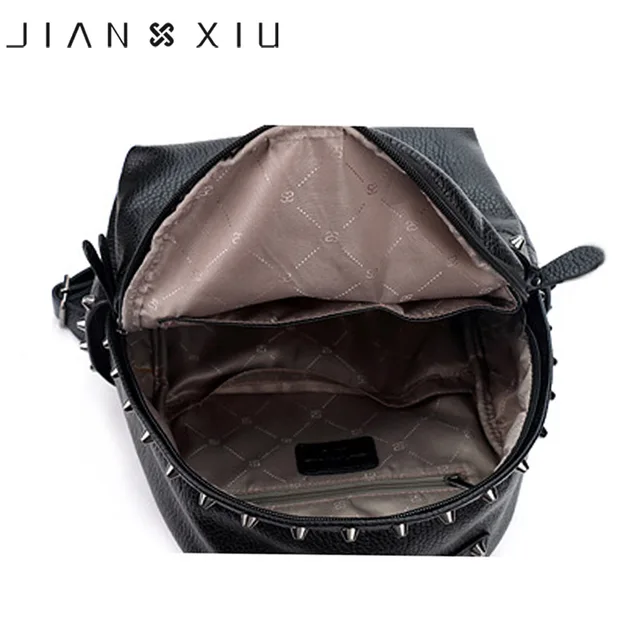 JIANXIU Brand Women Backpack Pu Leather School Bags Mochilas Mochila Feminina Bolsas Mujer Backpacks Rugzak Back Pack Bag 2019 5