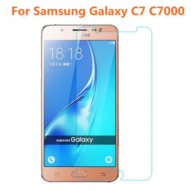 

2.5D Tempered Glass For Samsung Galaxy C7 High Quality Protective Film Explosion-proof Screen Protector for C700 C7000