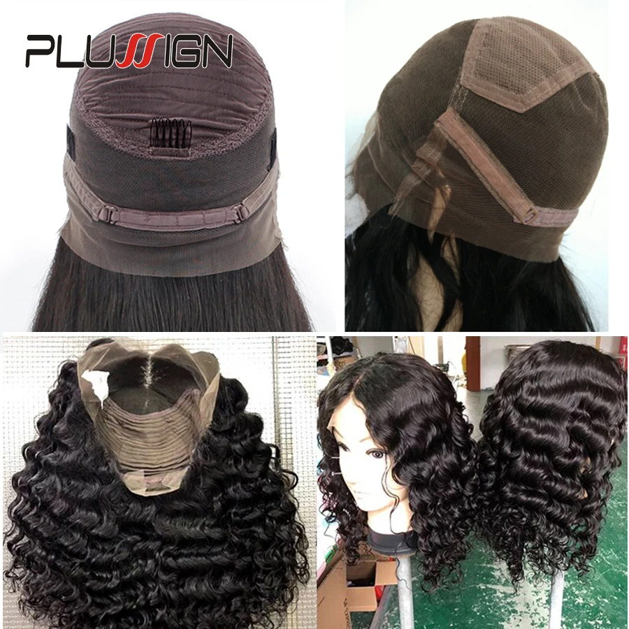 Парик Plussign из коричневого кружева 360 градусов полная шапочка для парика ручная