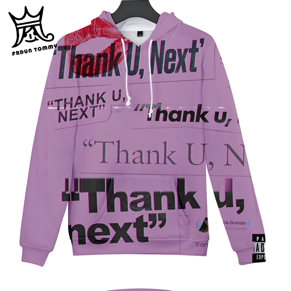 Beste Frdun Tommy Ariana Grande 3D Print hoodies sweatshirt Jas Vrouwen Mannen Lange Mouwen hoody Hot Koop Casual jongen meisje kleding