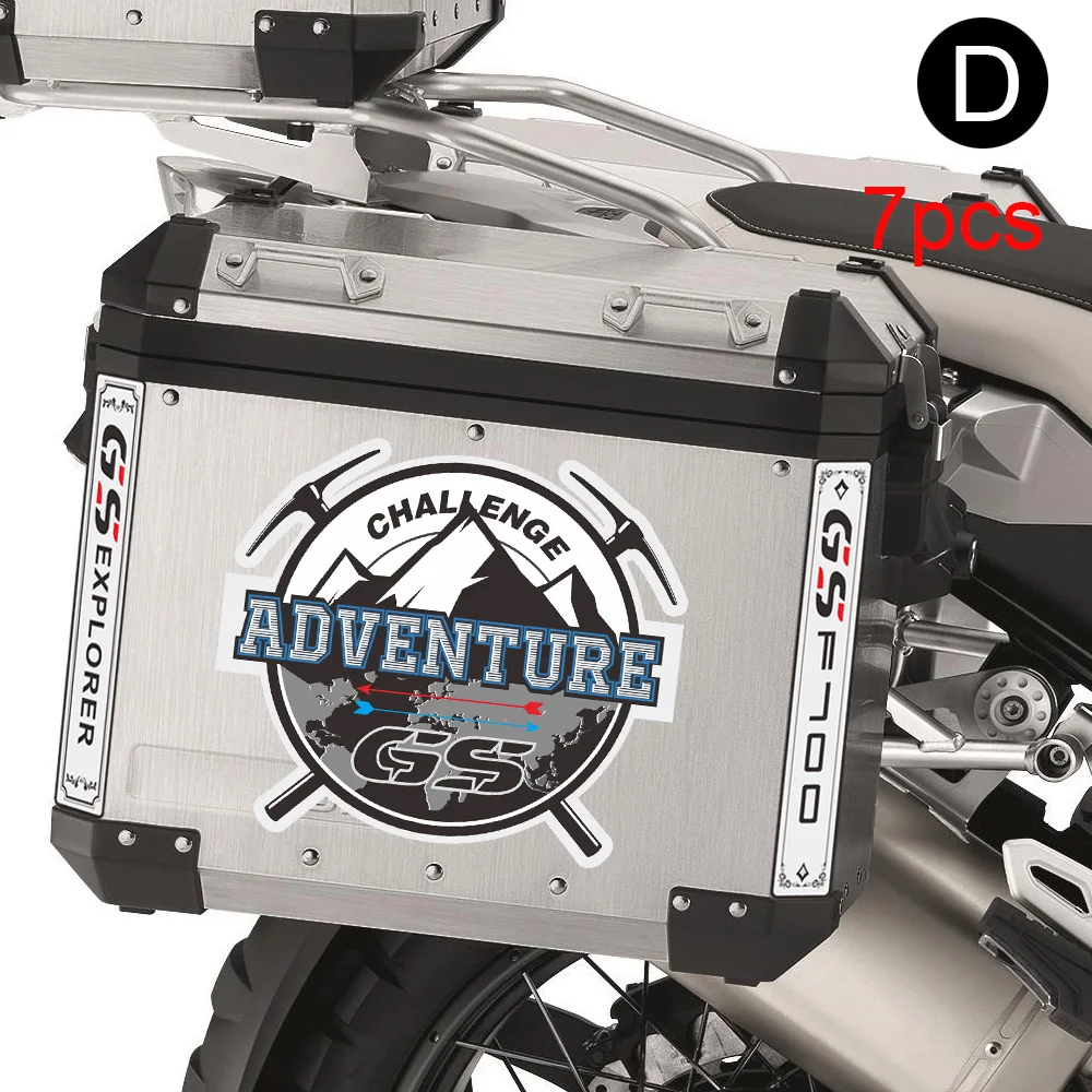 

Decal Sticker Reflective Aluminum alloy Travelled box Luggage Trunk Side tail case For BMW F700GS GS Motorcycle F700 adv