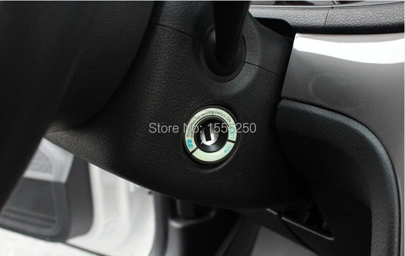 Авто светящаяся крышка ключа зажигания, украшение отверстий зажигания кольцо для volkswagen vw polo, golf, passat, jetta, tiguan