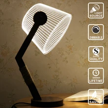 Современная гостиная светодиодный стол настольная лампа Деревянный светодиодный лампа украшение светлые Акриловые светильники для 3D светильник светодиодный USB ночник IY804003