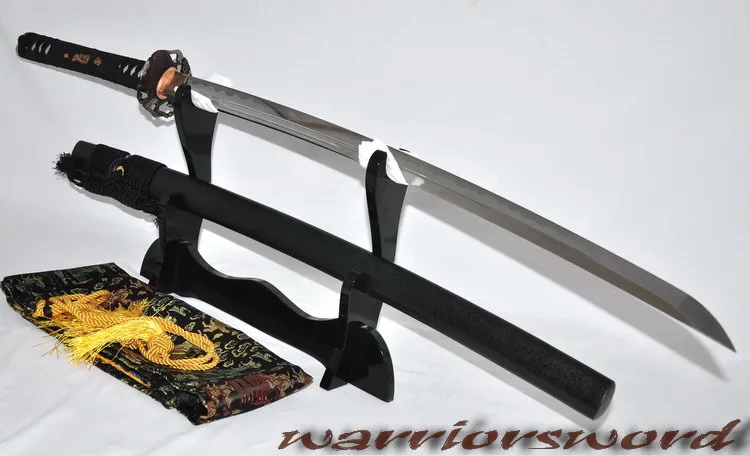 1095 сталь ручной работы UNOKUBI ZUKURI острый меч катана лезвие 2 канавки#314