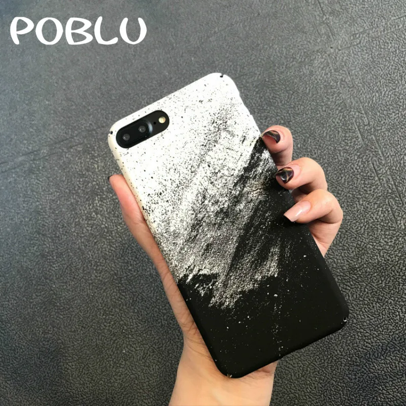 POBLU для Iphone XS MAX XR Модные Простые Книги по искусству белый песок оказания живопись