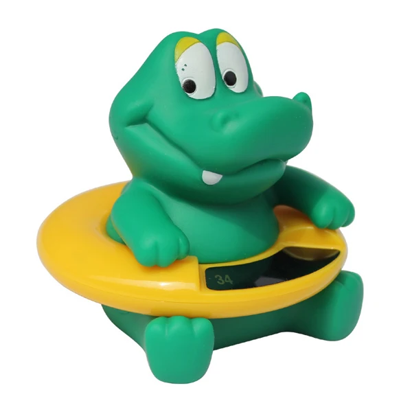 Милые животные Крокодил детская Ванная комната Душ Ванна Плавательный резиновый Поплавок воды Термометры Купание игрушка для детей
