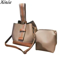 XINIU 2 шт. модная сумка женский комплект сумочки женская кожаная сумка на плечо сумка-мессенджер на молнии Сумка-тоут горячая Распродажа bolsas feminina