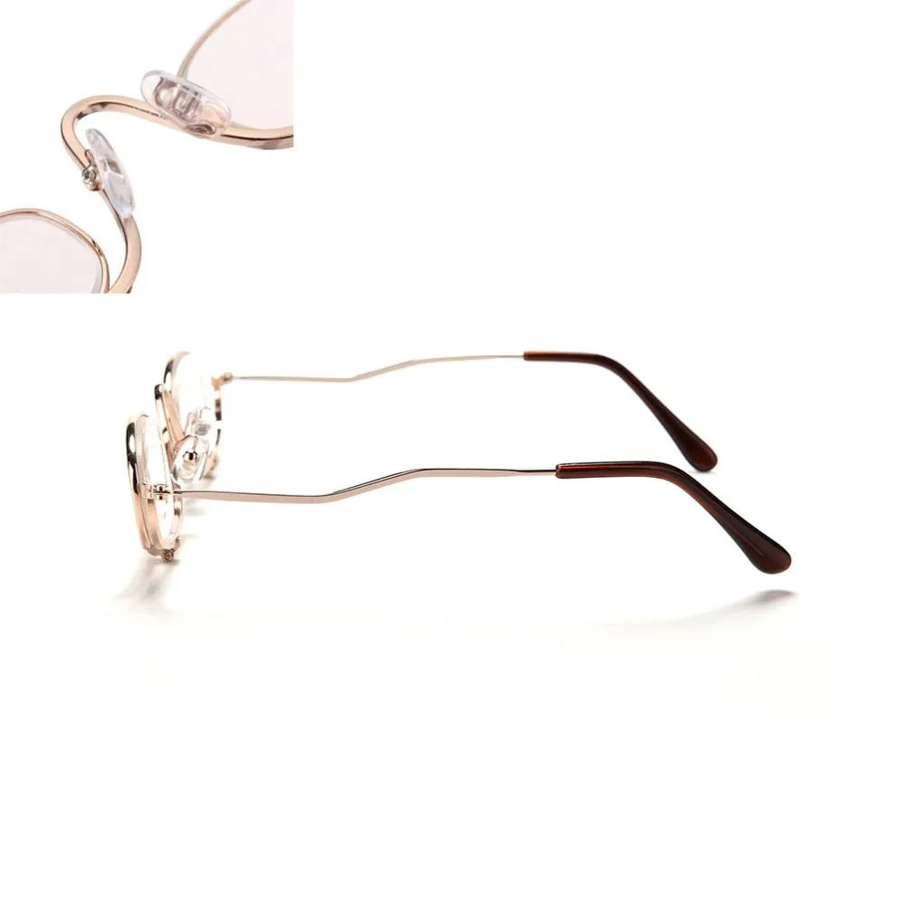 1x увеличительное макияж глаз сплав очки для женщин леди макияж очки флип вниз линзы
