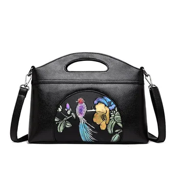 

Chu JJ Women's Genuine Leather Handbags Women Shoulder Crossbody Bags Fashion Embossing Bag Lady Messenger Bags Women Shell Bags