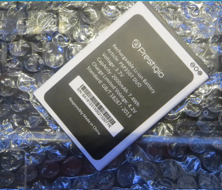 Для Prestigio Wize N3 3507 PSP3507 2000MAH Мобильный телефон литий-ионный аккумулятор замена |