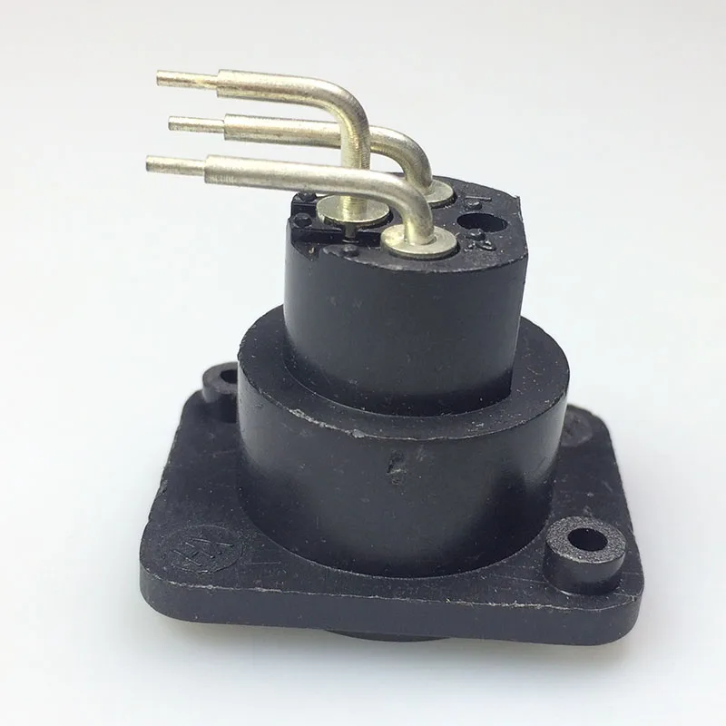 10 шт./лот 3 контактный XLR гнездовой прямоугольный панельный кронштейн разъем для