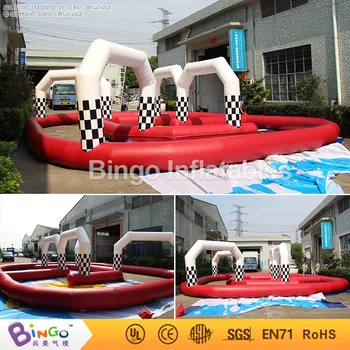 

11*9*2.5m PVC go kart inflatable circuit racing track for sporting events, inflatable race track for sale
