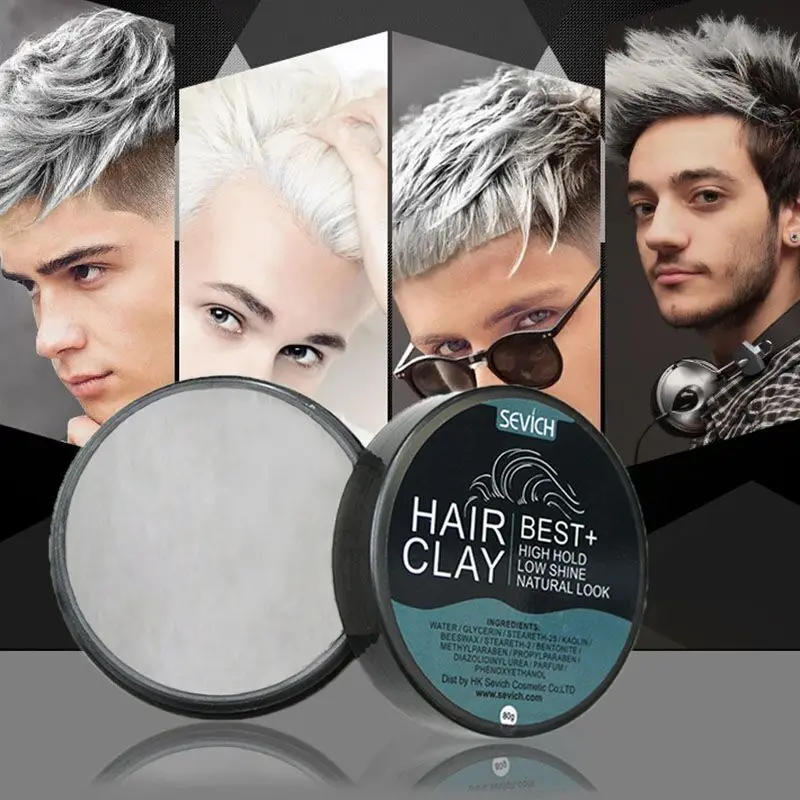 

Sevich Hair Styling Clay for High Strong Hold Men Daily Style Matte Finished Molding Cream Low Shine Hair Styling Wax 80g