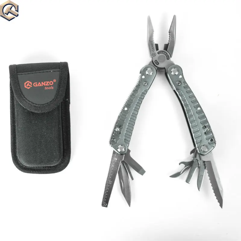 

Ganzo G105 Multi tool Folding Pliers Hand tools long nose multitool Knife Screwdriver Scissor can opener multi functional plier