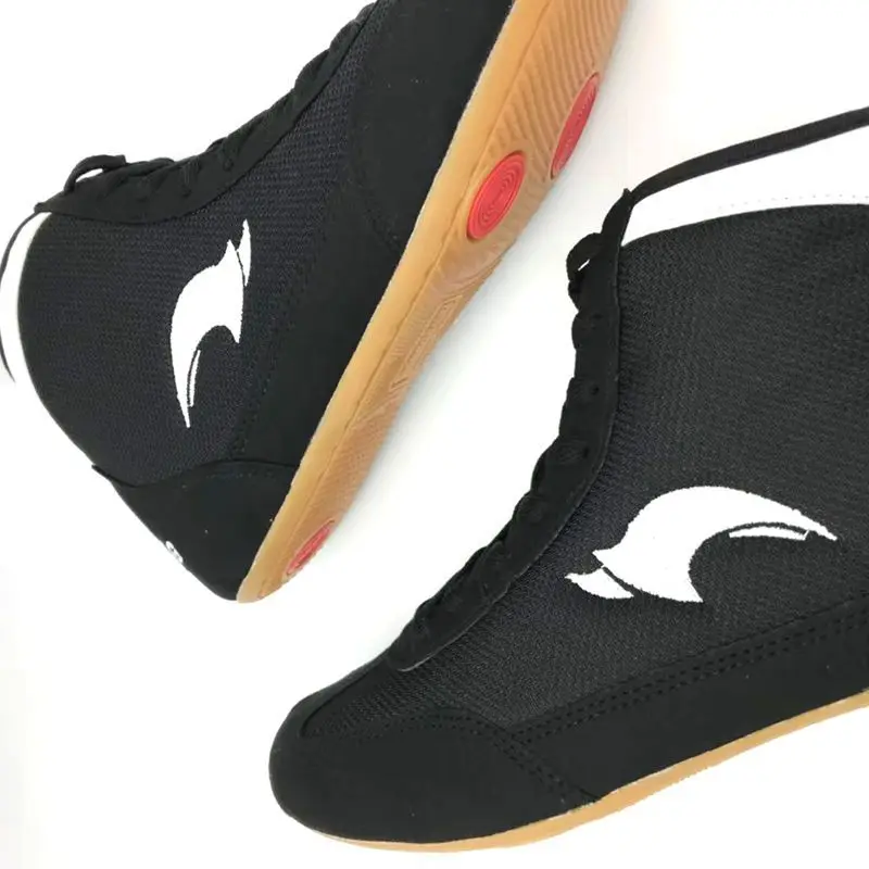 أصيلة فيريساين أحذية مصارعة للرجال أحذية تدريب وتر في نهاية أحذية رياضية من الجلد المهنية أحذية مصارعة