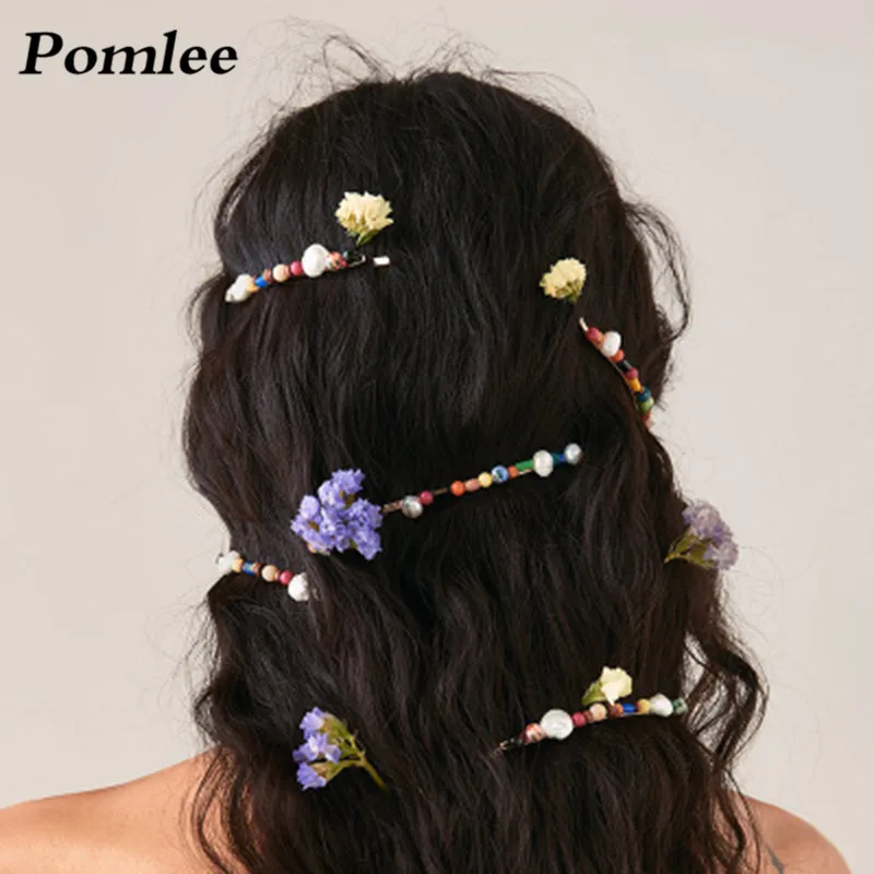 

Pomlee 2019 New Simulated Pearl Acrylic Hair Pins Set ZA Hair Jewelry for Women Hair Clips Multicolored Korean Bobby Pin Gifts