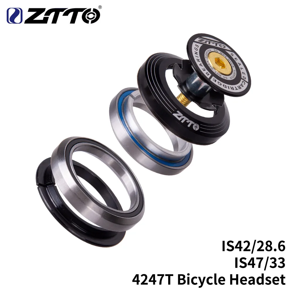 ZTTO 4247T велосипедный подшипник гарнитура 42 мм 47 1 1/8 &quot-1 1/4&quot 25 дюймов 33 коническая