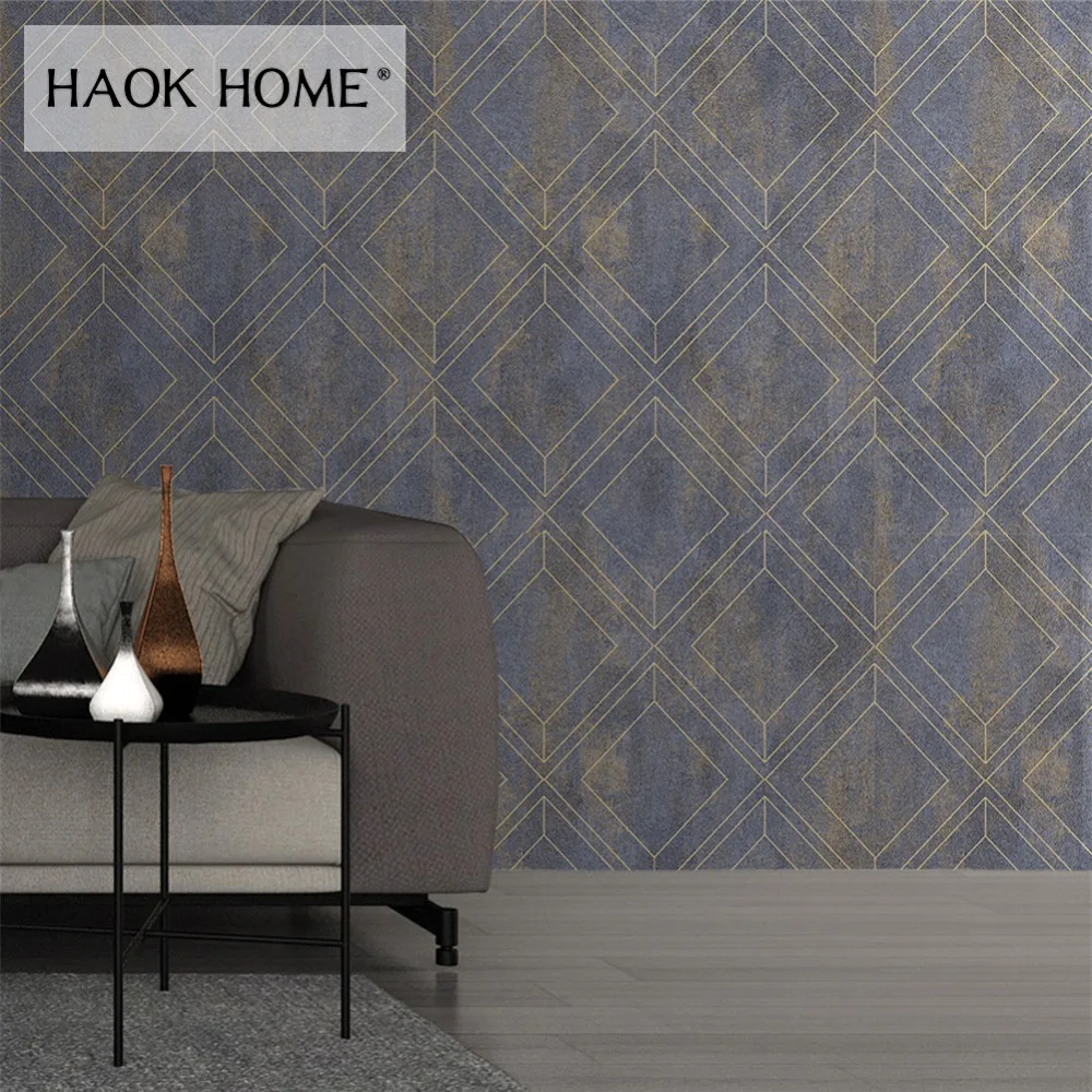 

HaokHome Modern Wallpaper Non-woven Textured Living Room Bedroom Kitchen Home Wall Decor