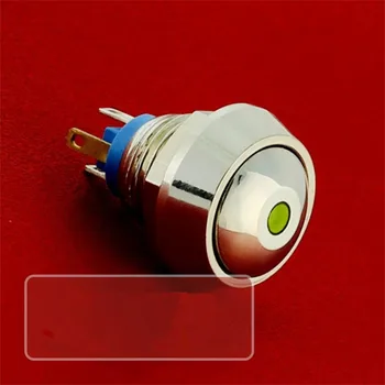 

Diameter 12mm 0.47''round ball push button switch waterproof common open switch with dot indication lamp,10pcs/lot