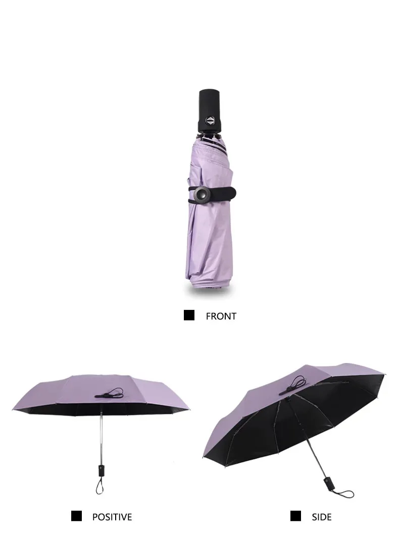FR Windproof Women Umbrella Rain Pongee Folding Automatic Umbrella For Man Anti Sun Uv Umbrellas Protection Colourful For Travel1 (16)