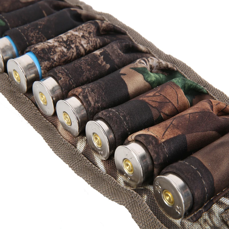 

Hunting Molle PouchTactical Shooter's Forearm With 25 Holes Shell Pouch Camouflage Bullets Pocket Molle Cartridge Stock Bag