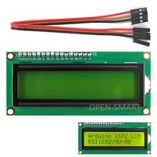 Module d'affichage I2C / IIC LCD 1602 jaune-vert pour Arduino / Raspberry Pi / AVR / STM32