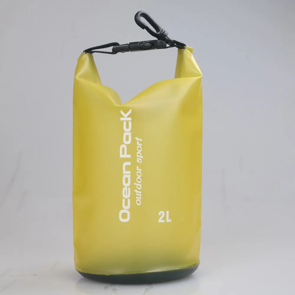 

Waterproof Bag 2L Outdoor Boating Kayaking PVC Waterproof Dry Bag Lightweight Diving floating Camping Hiking Swimming Bags